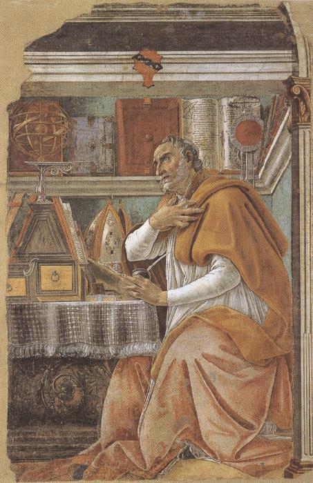 St Augustine in his Study (mk36), Sandro Botticelli